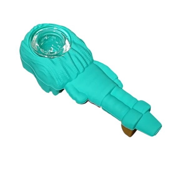 Pipa de silicona bob marley - Imagen 2