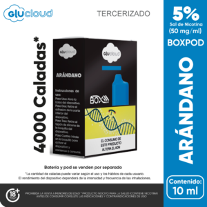 glucloud boxpod 4.000 puffs Arandanos