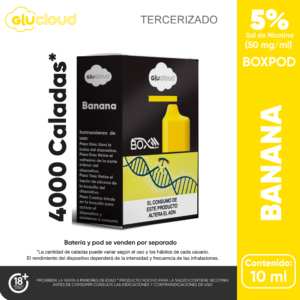 glucloud boxpod 4.000 puffs Banana