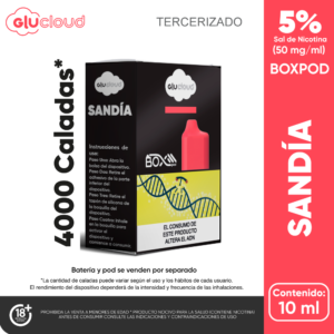 glucloud boxpod 4.000 puffs Sandia