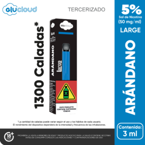 glucloud large 1.300 puffs Arandanos
