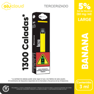 glucloud larrge 1.300 puffs Banana