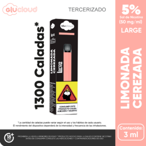 glucloud large 1.300 puffs limonada Cerezada