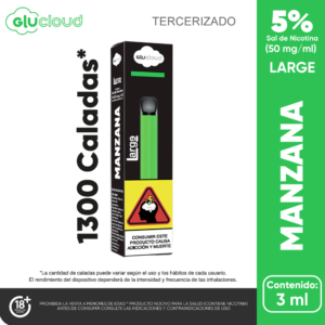 glucloud large 1.300 puffs Manzana