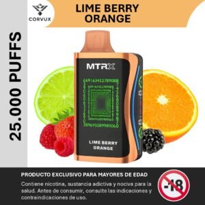 vape mtrx 25.000 puffs lime berry orange