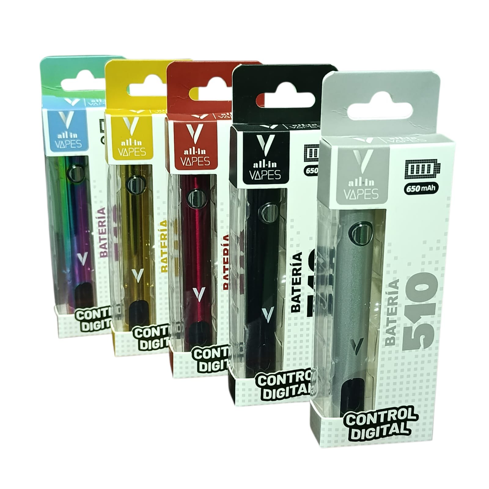 Batería 510 Control Digital All In Vapes – 650mah