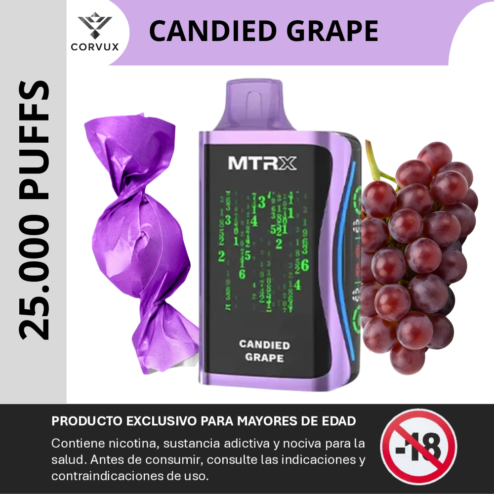 Mtrx candied grape 25.000 puffs