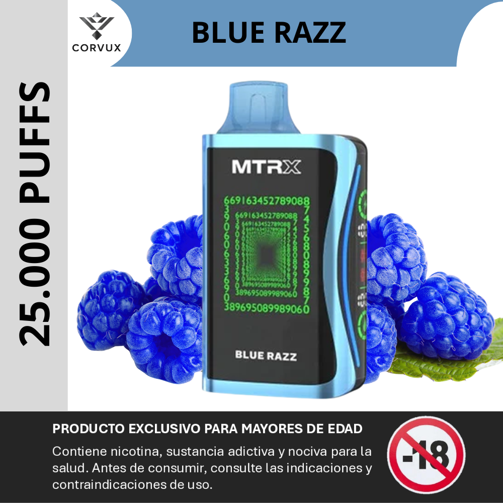vape mtrx blue razz