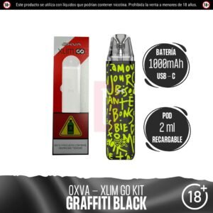 Vape oxva xlim go (negra con verde)