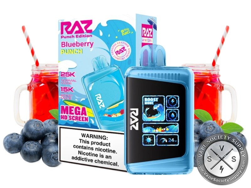 Vape raz blueberry punch 25.000 puffs