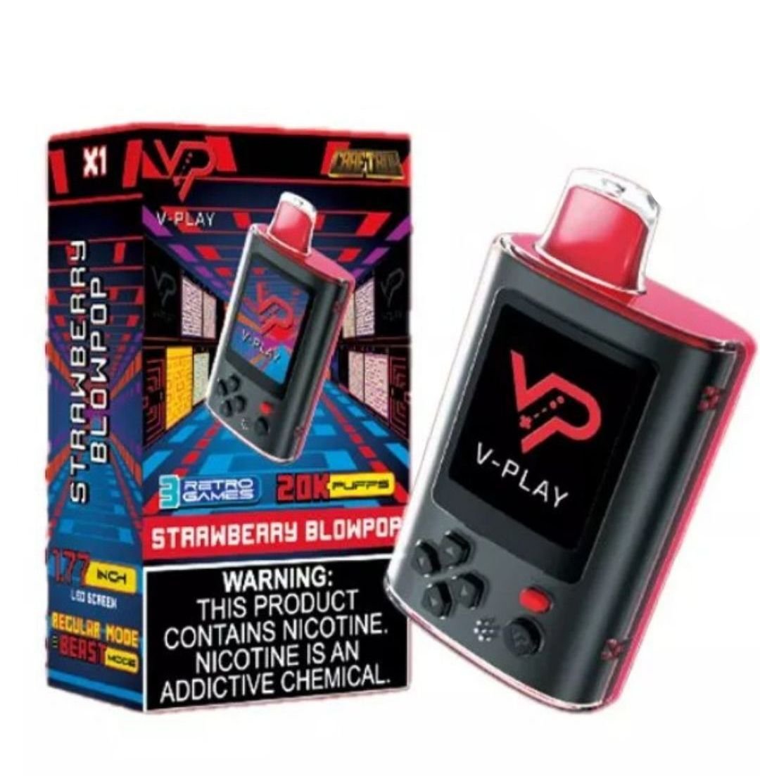 Vape V play 20.000 puffs Strawberry blowpop