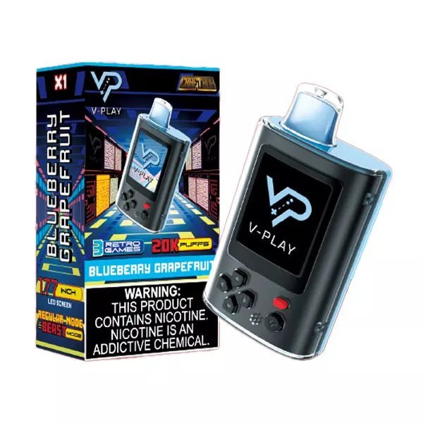 Vape V play 20.000 puffs Blueberry Grapefruit