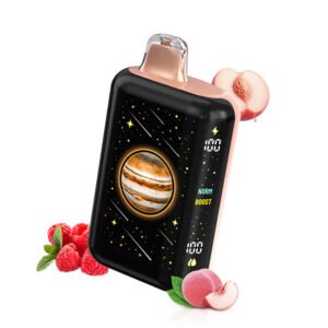 vape spaceman 50.000 puffs white peach razz